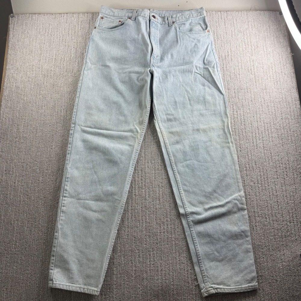 VTG Levis 550 XX Relaxed Fit Tapered Leg Jeans Mens Size 38x34 Light Wash